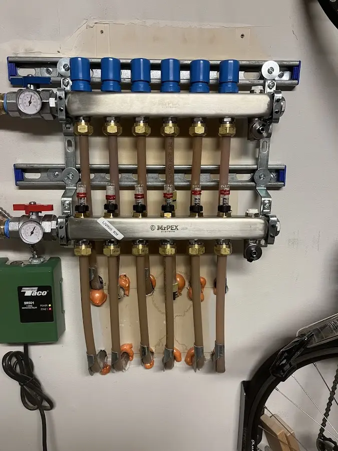 Plumber performing Gas Line Installation at a residential property in Crossville